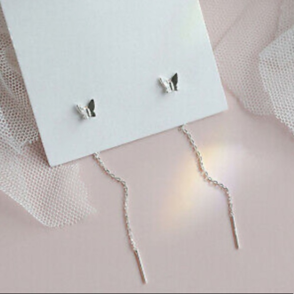 New 925 Sterling silver/18k gold plated earrings - Picture 3 of 8